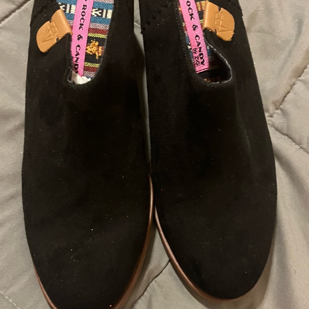 Rock & Candy Women's Black Suede Shoes
